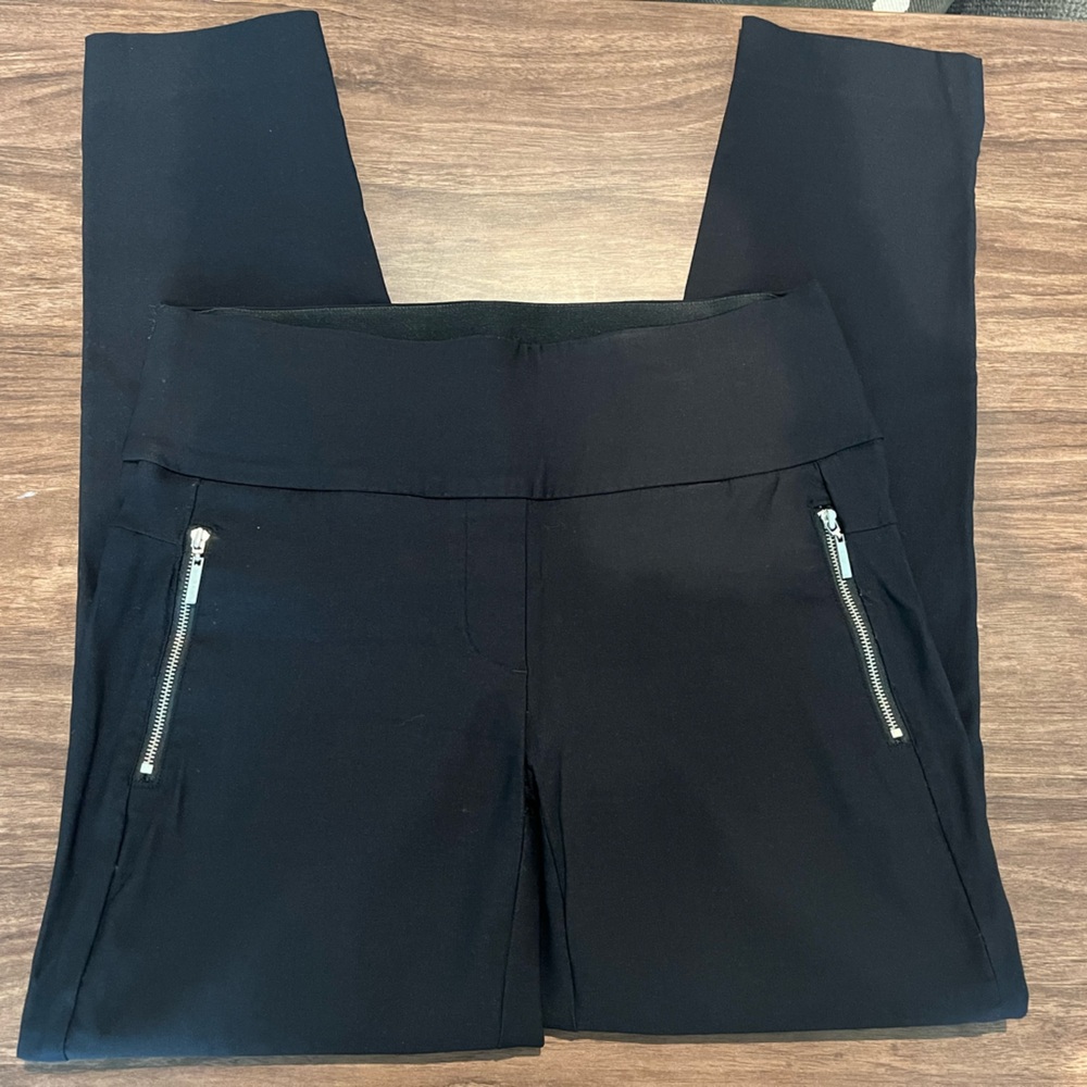 Stretch Pants with Zipper Detail